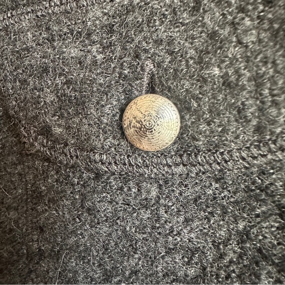 Vintage Land’s End Gray Wool Button Down Vest - Picture 2 of 8